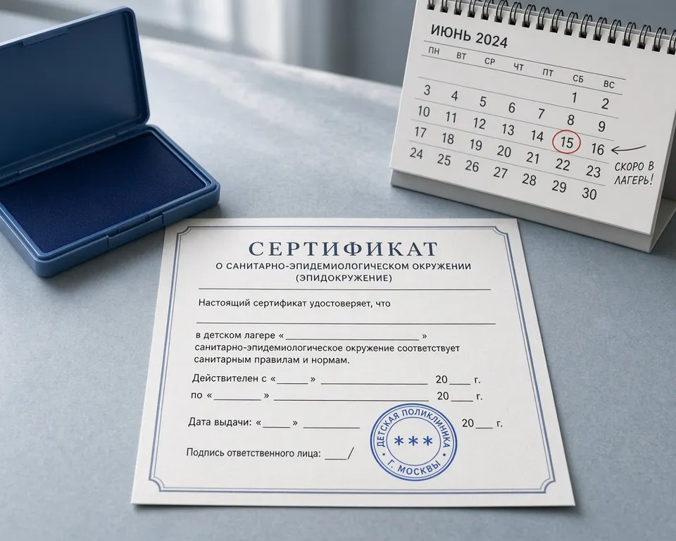 Справка об эпидокружении для лагеря: короткий срок действия ближе к дате смены ребёнка