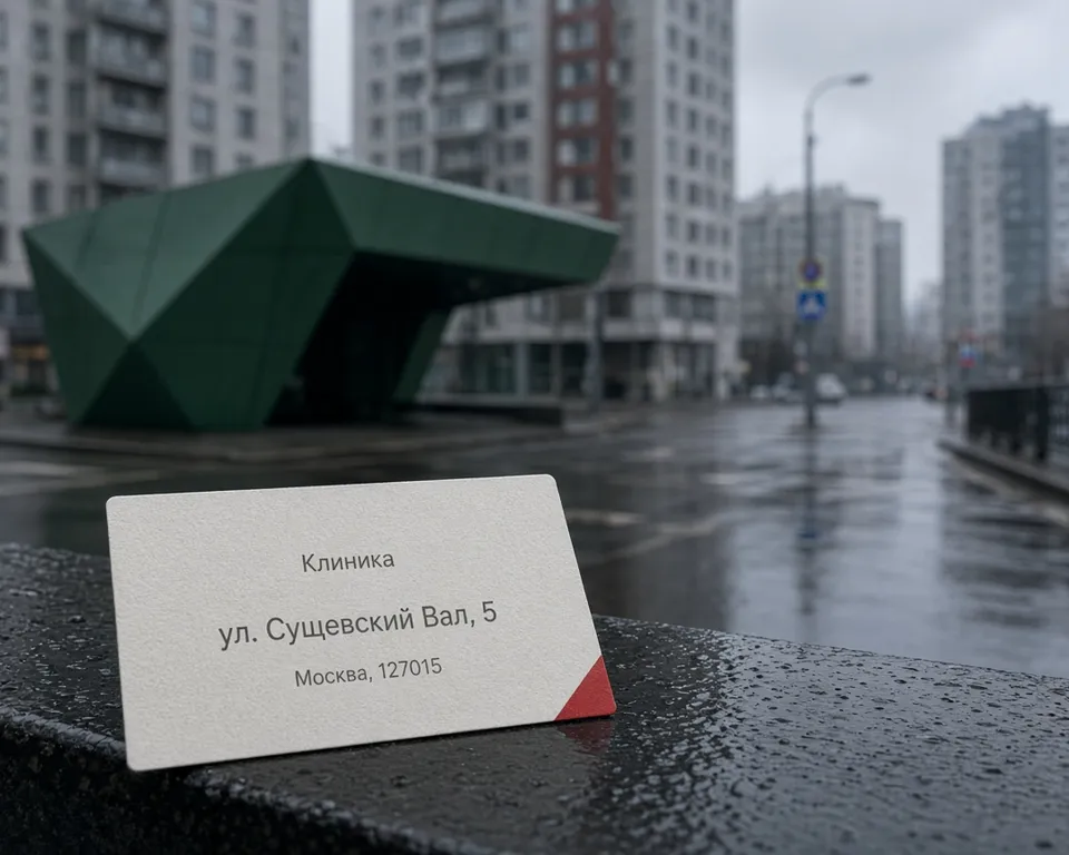 Как добраться до клиники San Forma у метро Савёловская в Москве для оформления справок 070/у–079/у